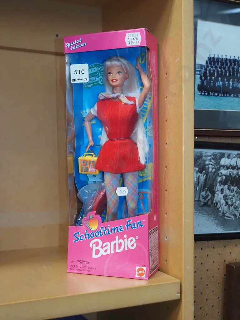 boxed Barbie School time Fun  - slight damage to box Image 1++