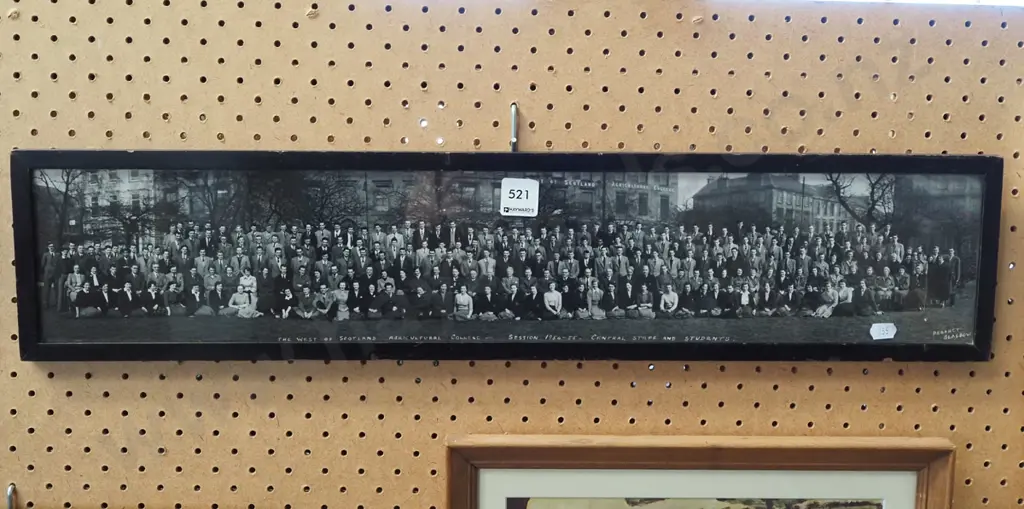 framed vintage photograph - West of Scotland Agricultural College 1954 -55 Image 1++