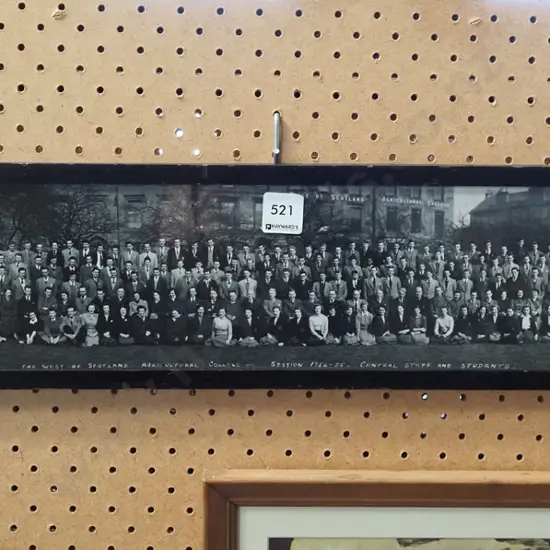 framed vintage photograph - West of Scotland Agricultural College 1954 -55