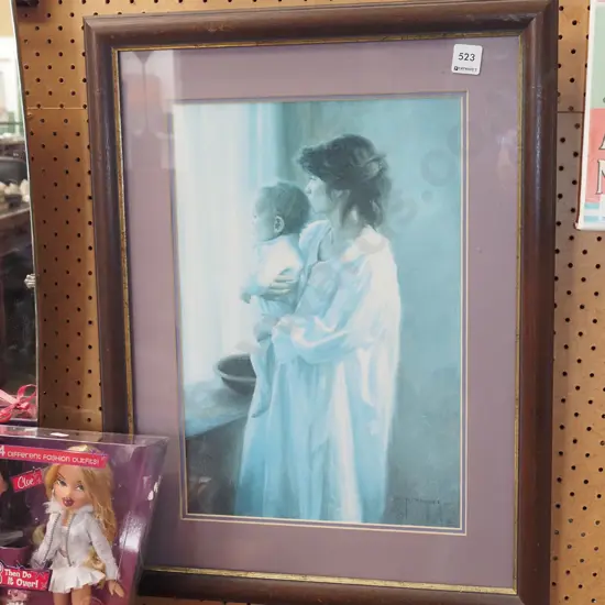 framed print - mother and child