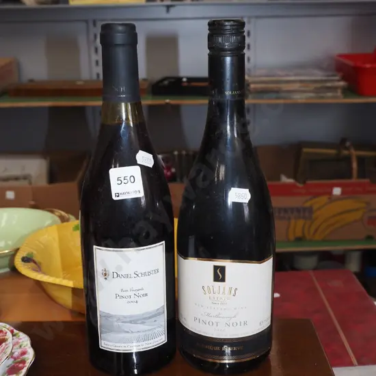 Daniel Scuster 2004 pinot noir, Sojans Estate 2006 pinot noir