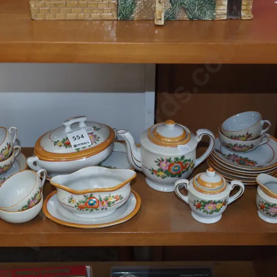 miniature tea set