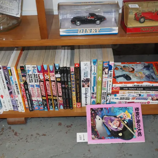 assorted Japanese comic books