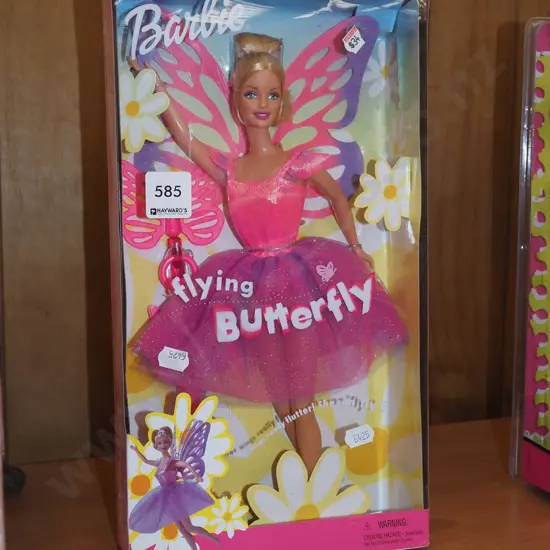 boxed Barbie Flying Butterfly - slight damage to box