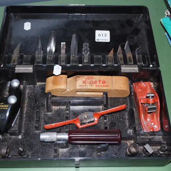 cased plastic crafter's tool set