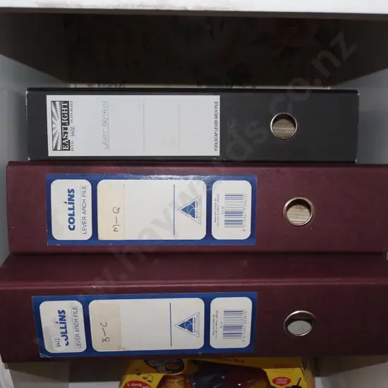 3x folders of stamps