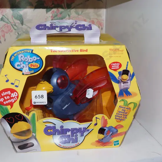 boxed as new Chirpy Chi interactive toy
