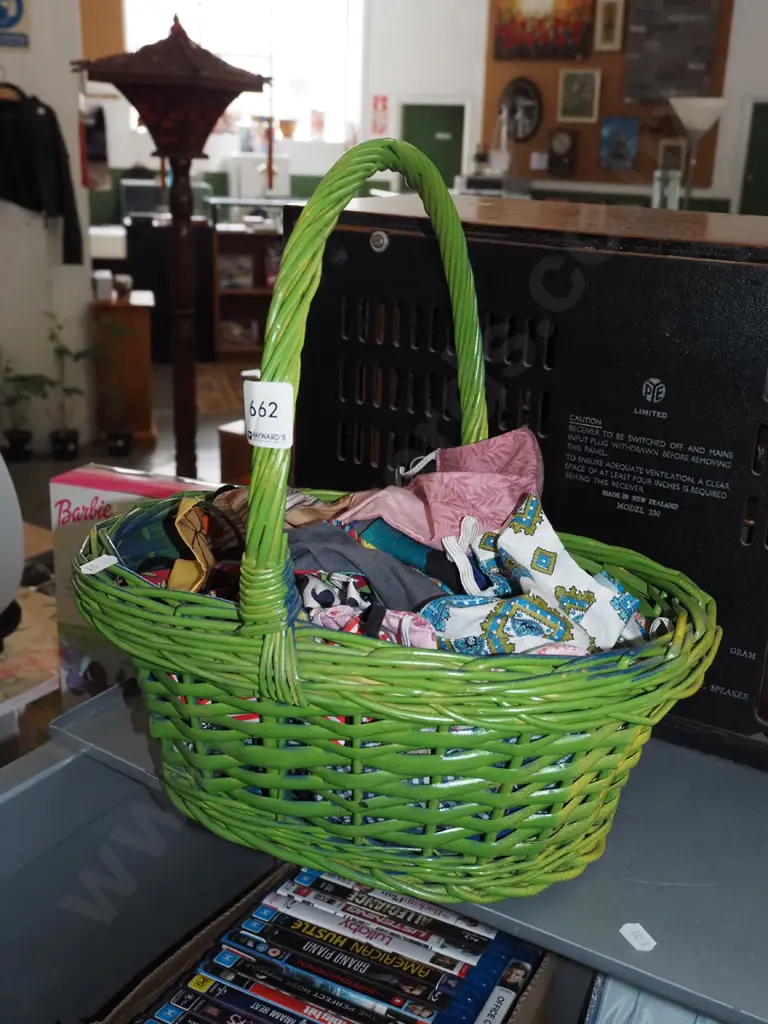 basket; hand made face masks Image 1++