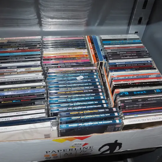 box of CDs
