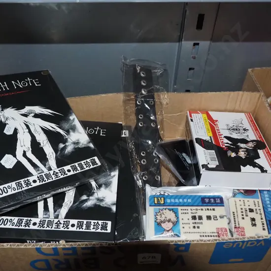 Death Note notebooks, manga items
