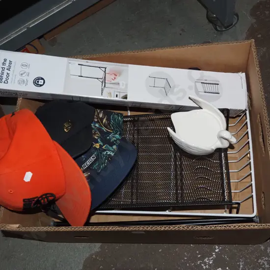 box; caps, letter racks, drying rack etc