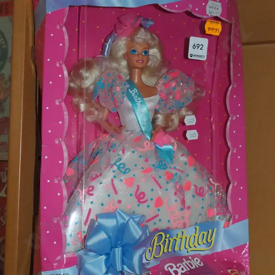 boxed Birthday Barbie - damage to box