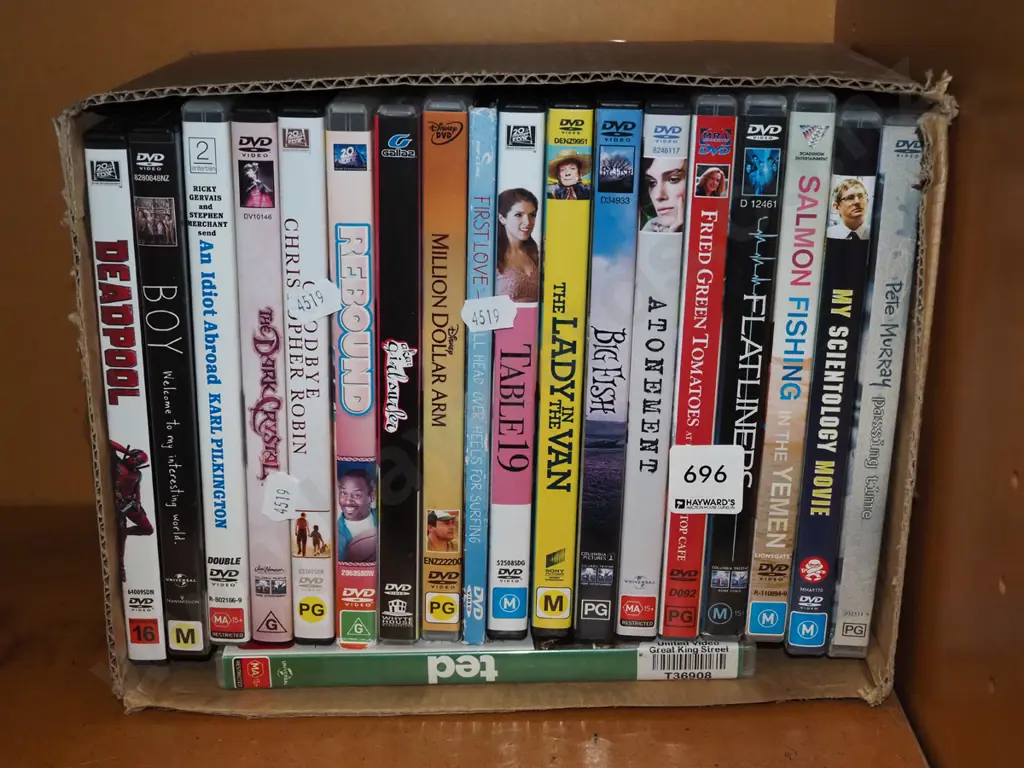box of DVDs Image 1++