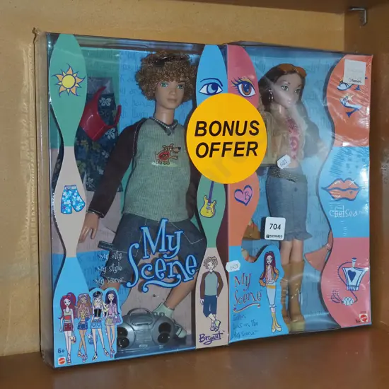 boxed bonus edition of My Scene dolls - Bryant, Chelsea - slight damage to box