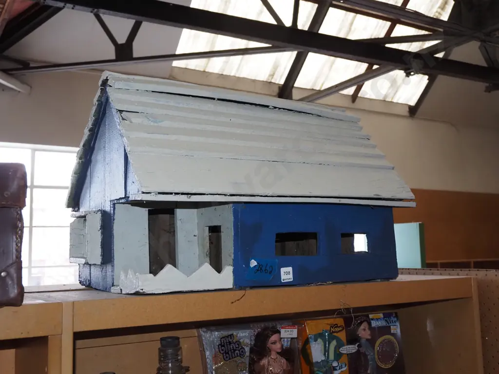 homemade wooden colonial model building H400 W600  Image 1++