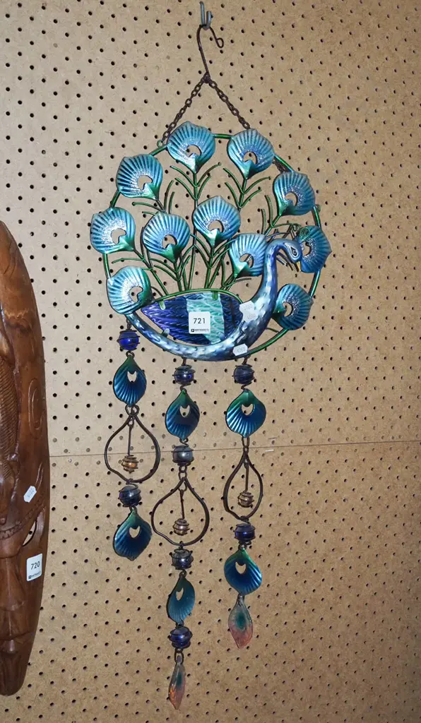 pressed metal peacock wall art Image 1++