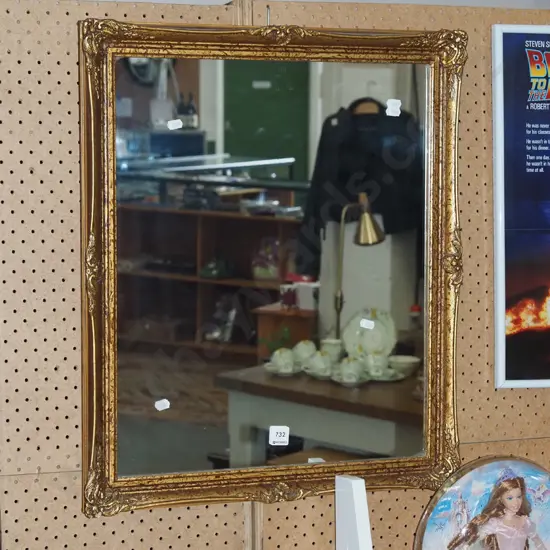 gilt framed wall mirror