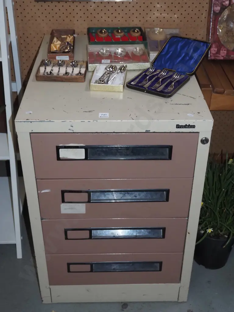Precision 4 drawer filing cabinet Image 1++