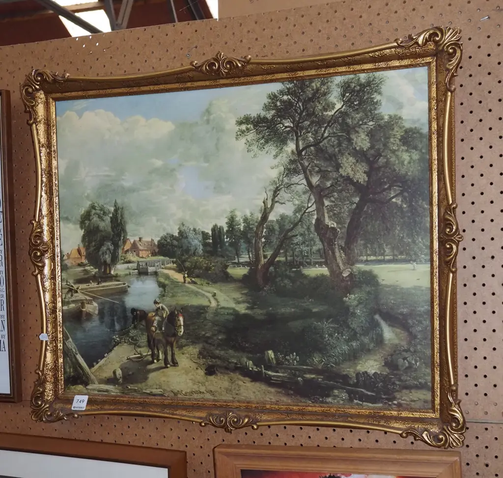framed Constable print Image 1++