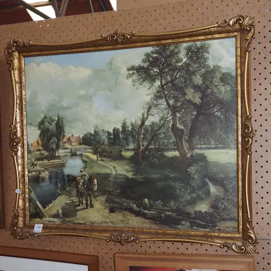 framed Constable print