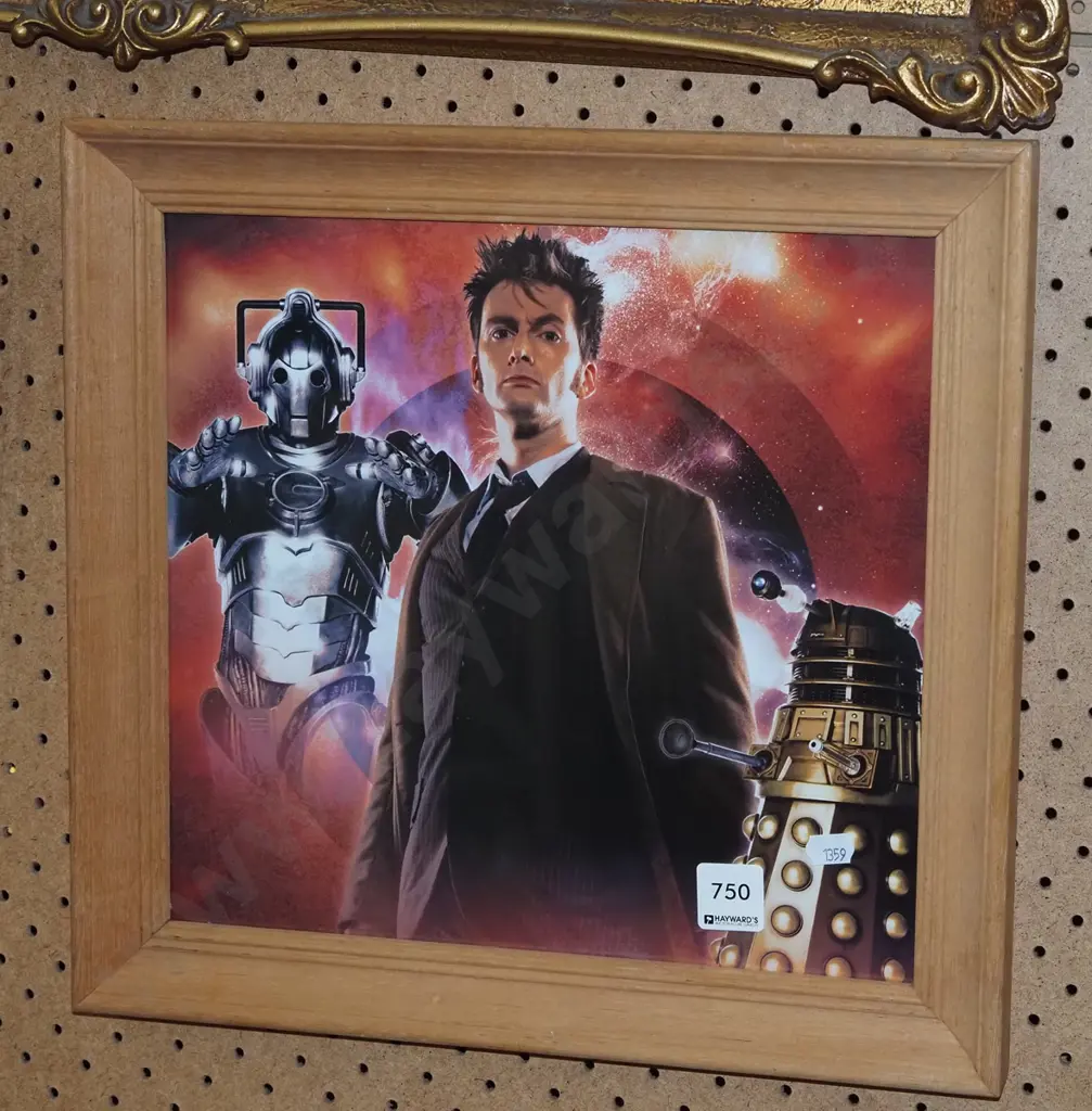 framed Dr Who poster print Image 1++