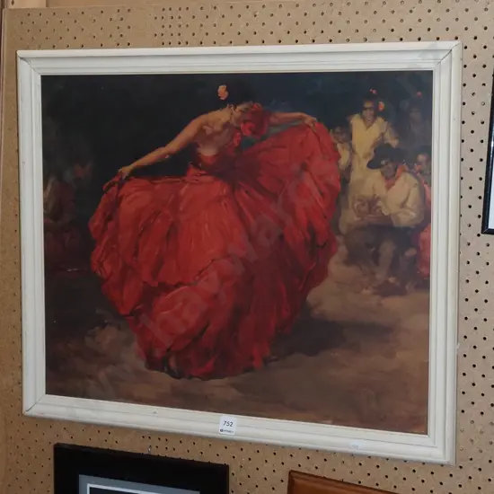 framed print - flamenco dancer