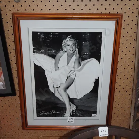 framed Marilyn  Monroe print