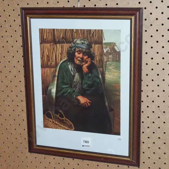 framed Goldie print - portrait