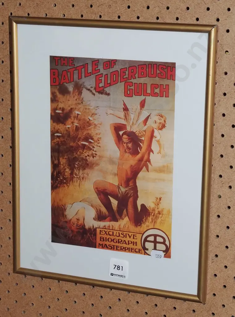 framed movie poster print  - The Battle of Elderbush Gulch Image 1++