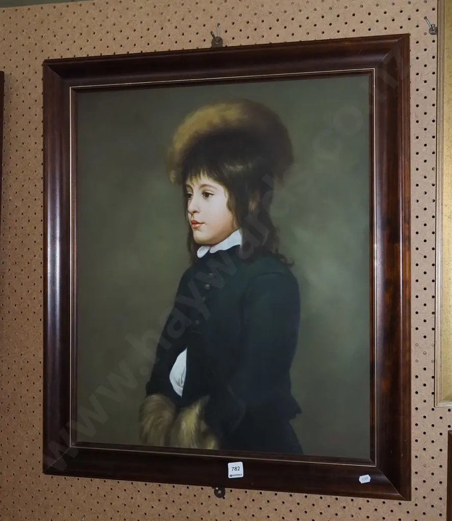 framed oil  on board - portrait Image 1++