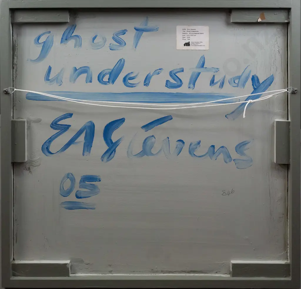Eion Stevens 2002 - framed oil on fabric on board "ghost understudy" H390 W603 Image 1++