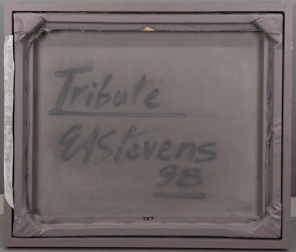 Eion Stevens 1998 - framed oil on stretched canvas "Tribute" H564 W660 Image 1++