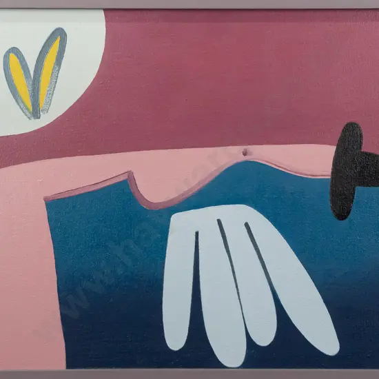 Eion Stevens 1998 - framed oil on stretched canvas "Tribute" H564 W660