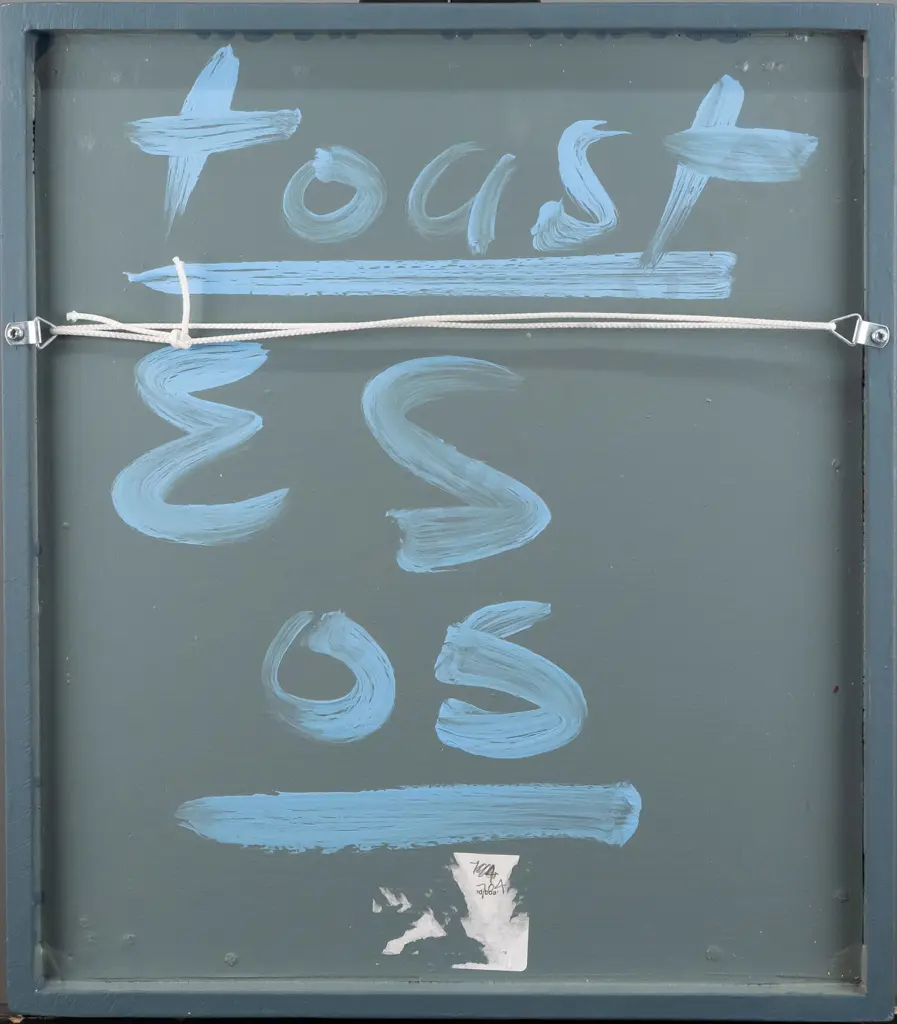 Eion Stevens 2005 - framed acrylic on board "Toast" H567 W468 Image 1++