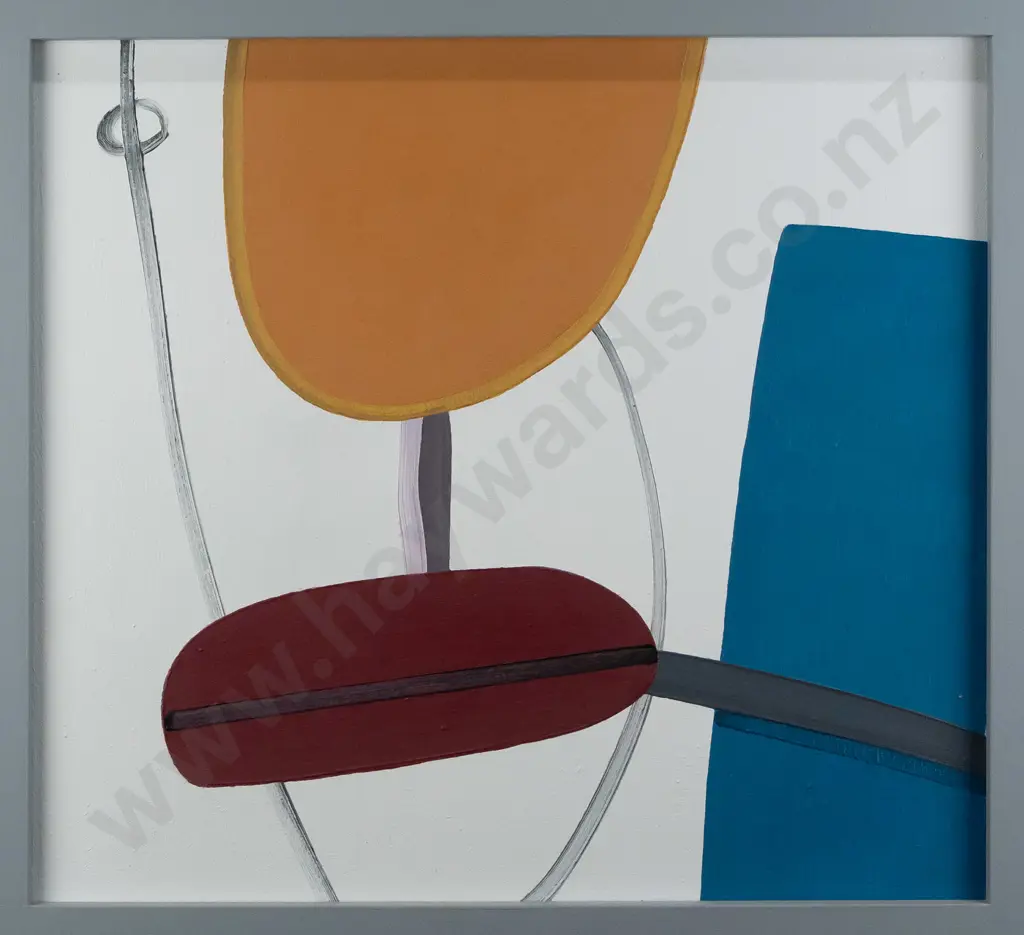 Eion Stevens 2009 - framed oil on stretched canvas "filtrum - 2nd v" H572 W620 Image 1++