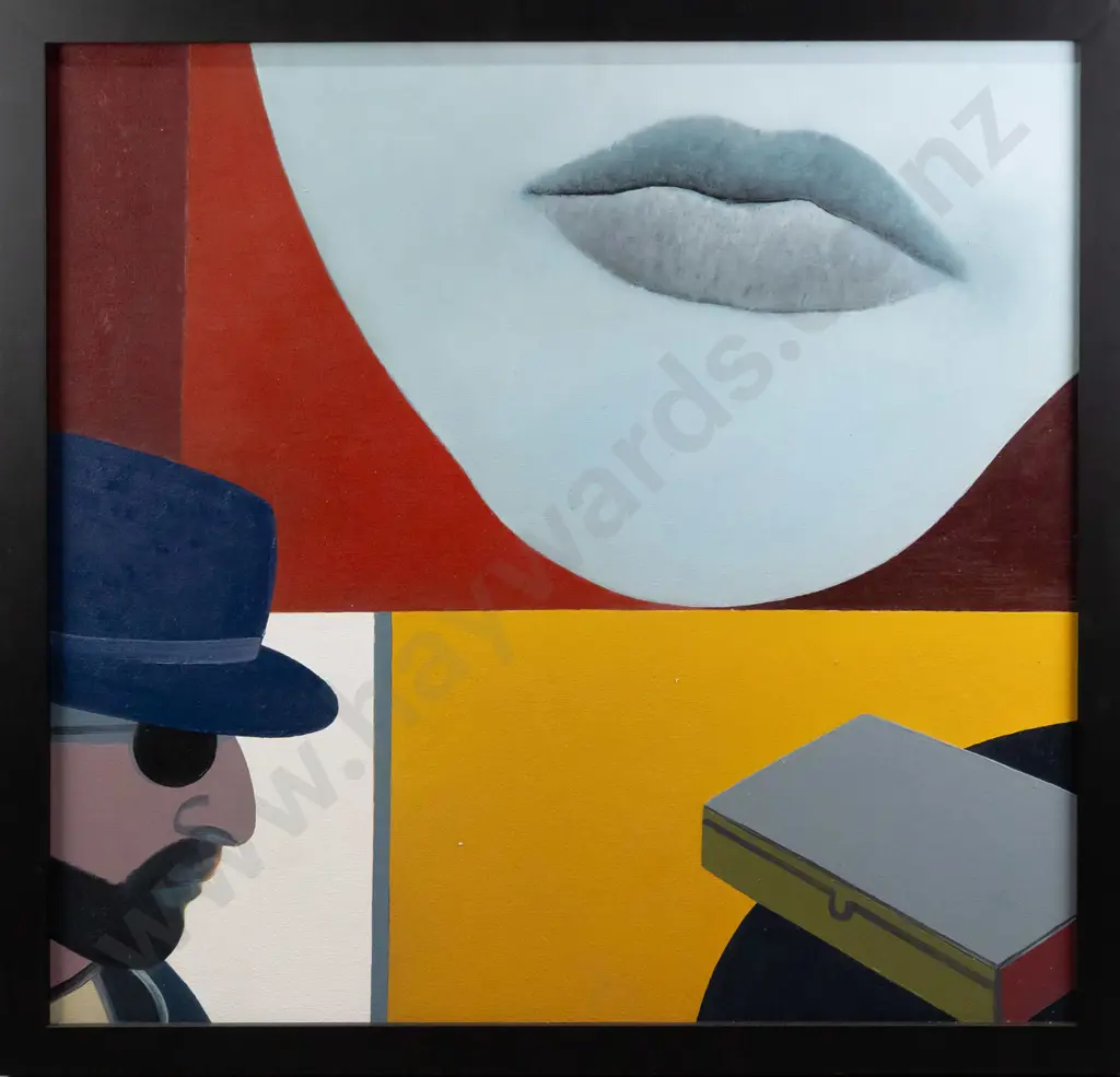 Eion Stevens 2015 - framed oil on textured board "keeper of the beauty spots" H883 W923 Image 1++
