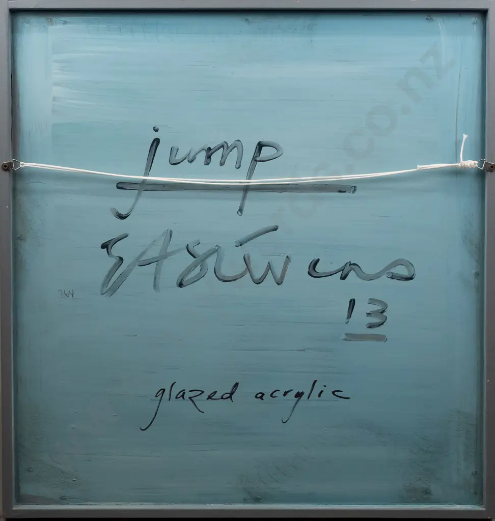 Eion Stevens 2012 - framed acrylic on textured board "jump" H625 W595 Image 1++