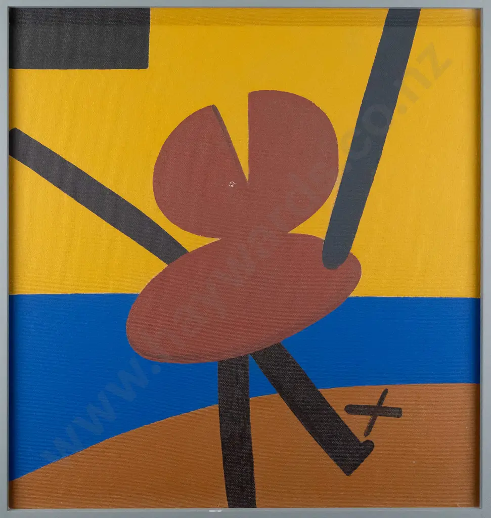 Eion Stevens 2012 - framed acrylic on textured board "jump" H625 W595 Image 1++
