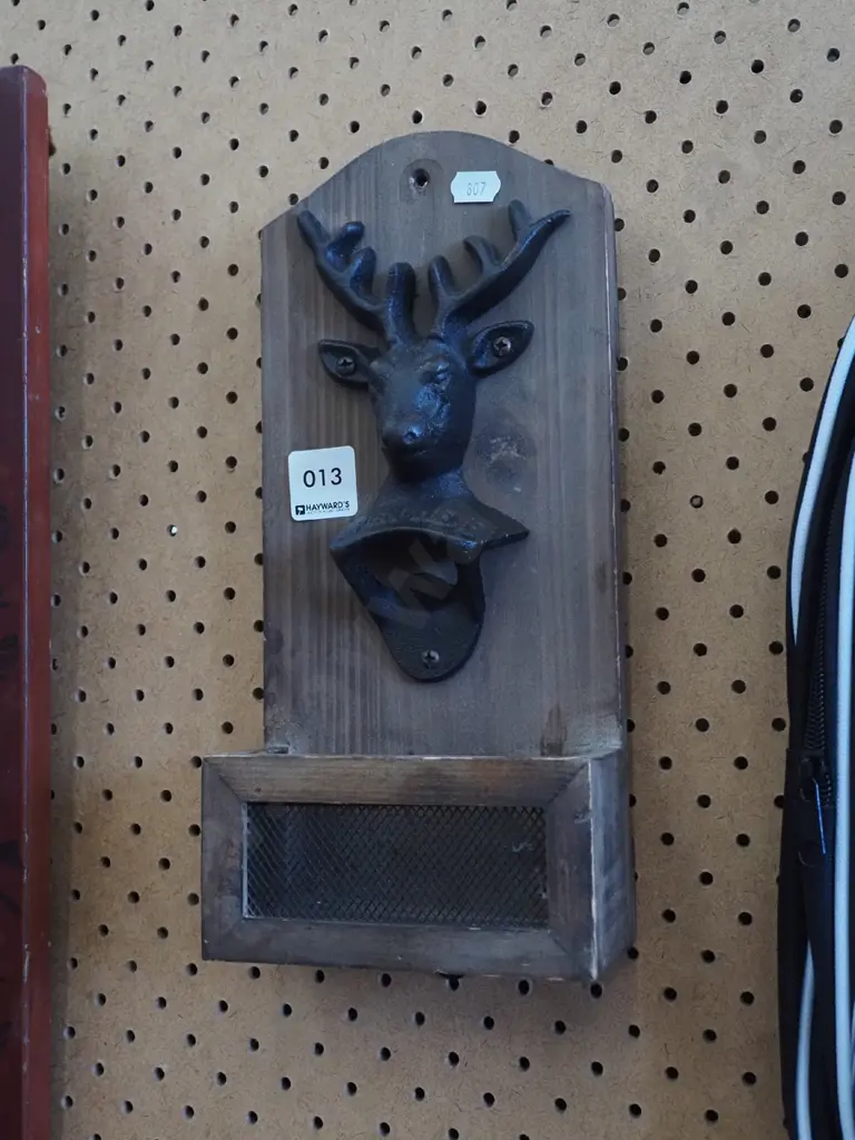 small stag themed wall mounted bottle opener Image 1++