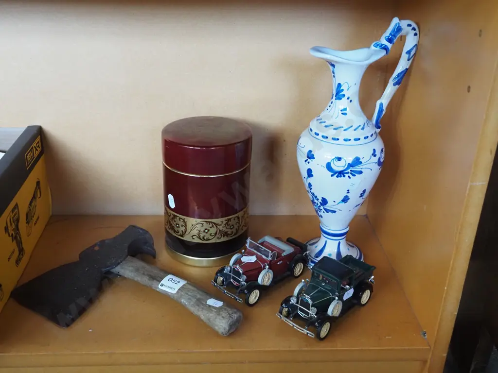 hatchet, canisters, vase etc Image 1++