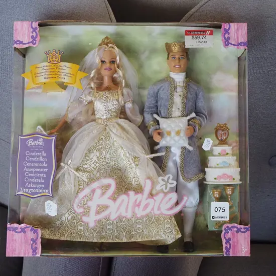 boxed as new Barbie and Ken Cinderella dolls