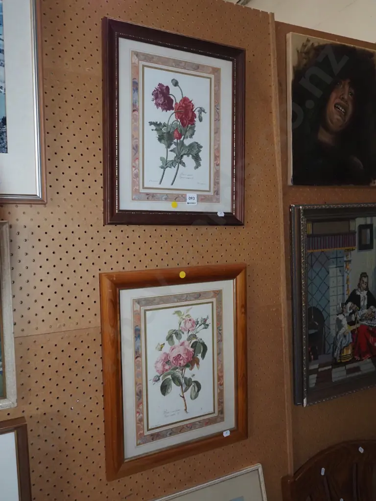 2x rose prints- yellow dots Image 1++