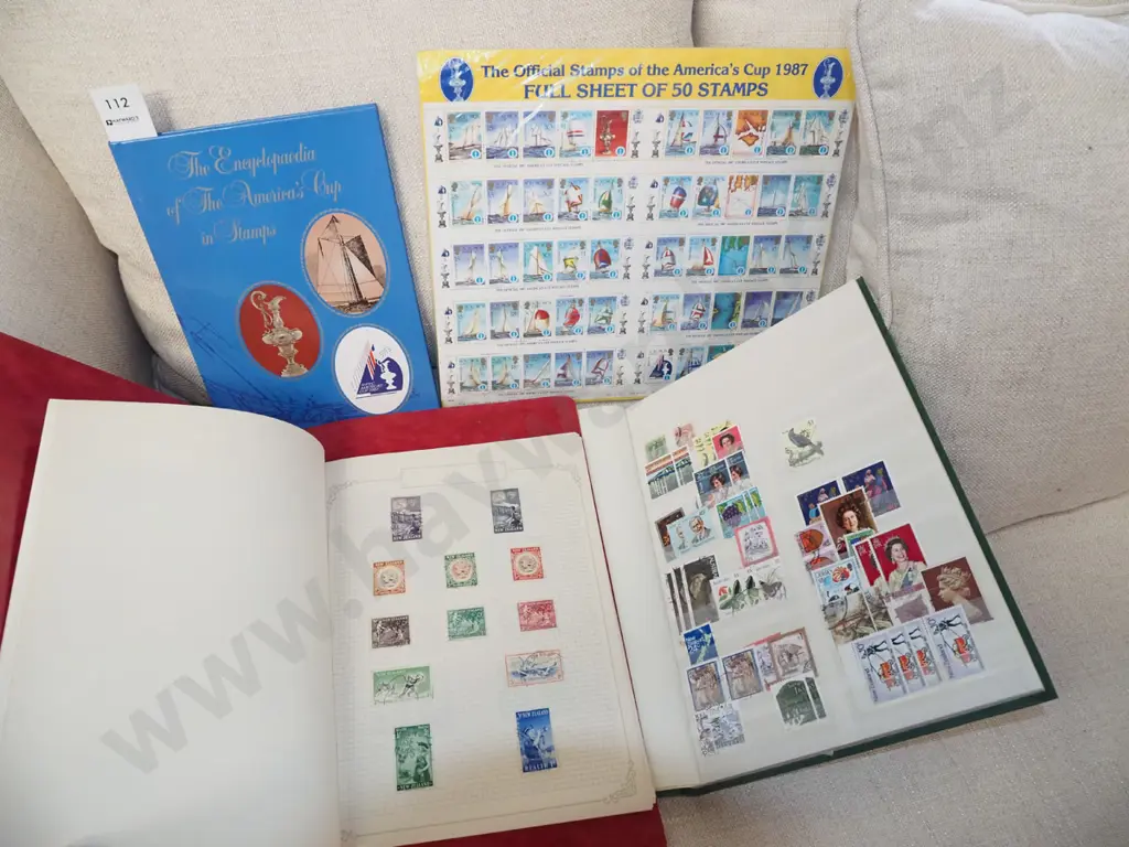 stamp albums, America's Cup stamp sets Image 1++