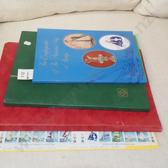 stamp albums, America's Cup stamp sets