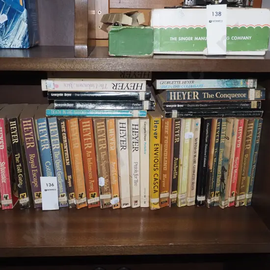 assorted Goeorgette Heyer books