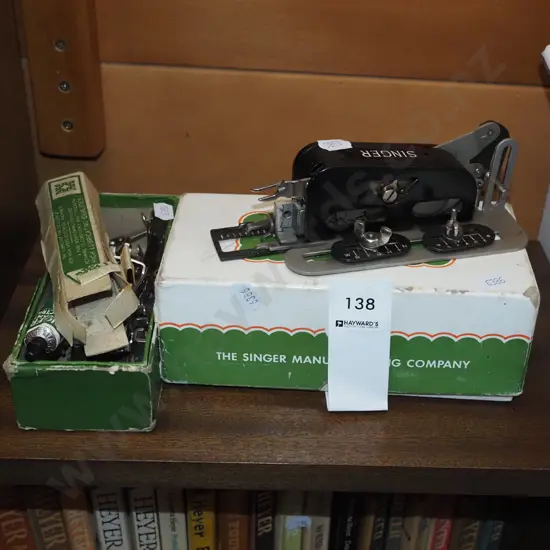 Singer sewing machine button holer