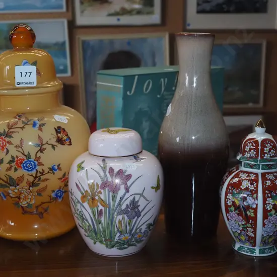 ginger jar, canisters, vase H280