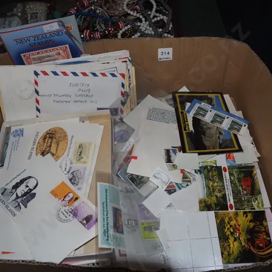 box of stamps