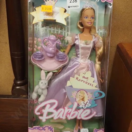 boxed as new Rapunzel Barbie