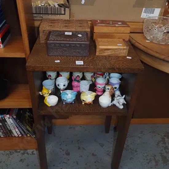 deco oak end table H700 W410 D360